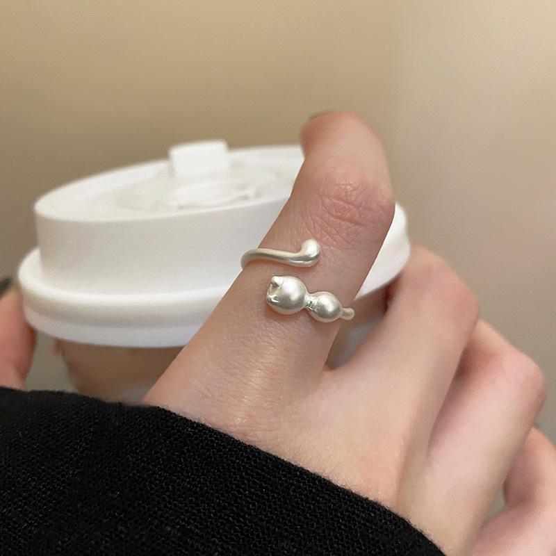 Sweet Adjustable Cat Ring: Childlike, Cute, and Charming Design