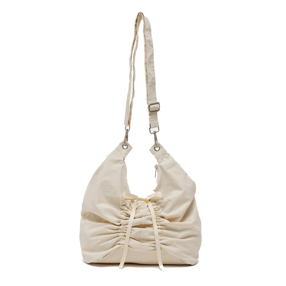 Rename Ribbon Butterfly Gathered Shoulder Tote Bag RSN24040IVF