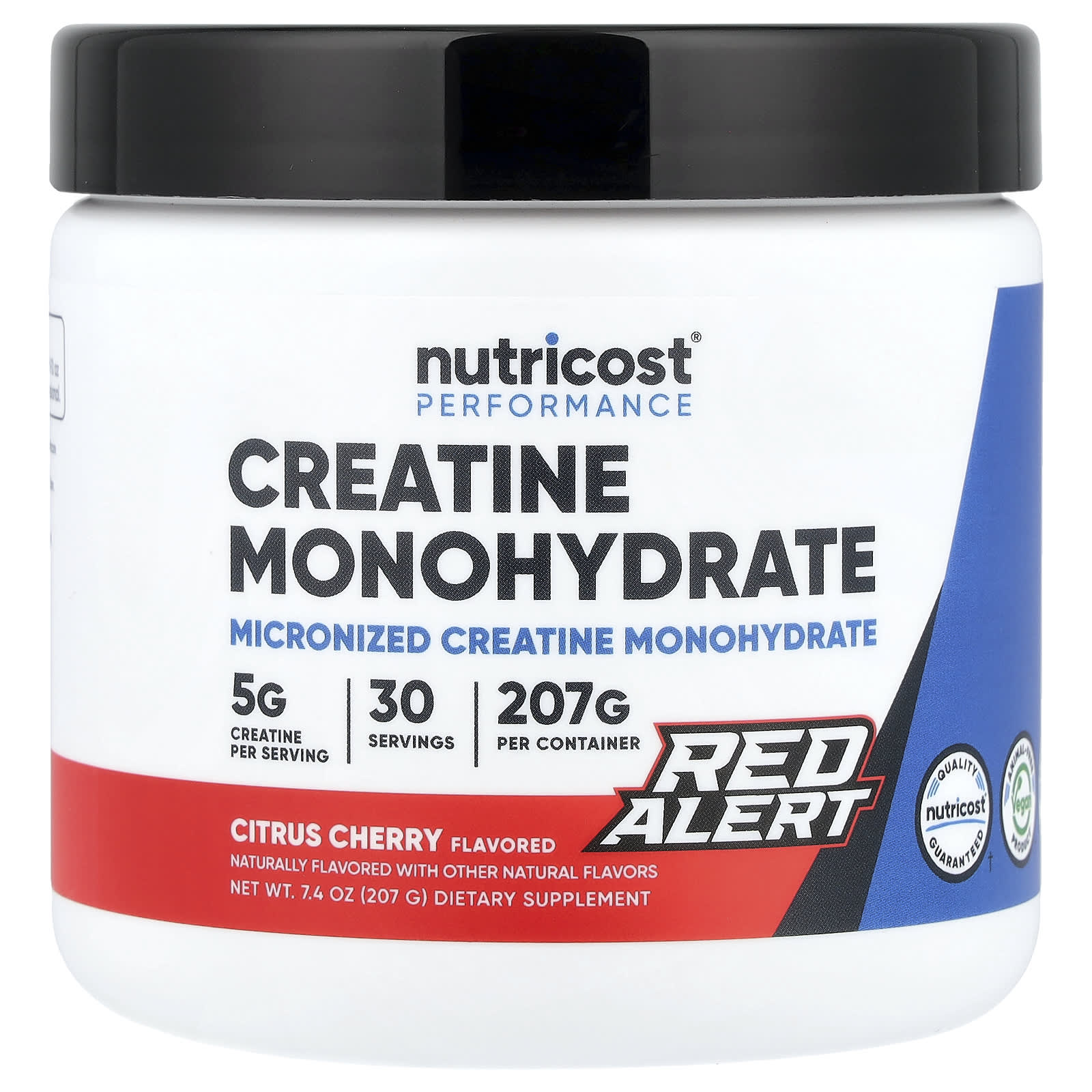 

Nutricost, Athletic Performance, Creatine Monohydrate, Red Alert, Citrus Cherry, 7.4 oz (207 g)