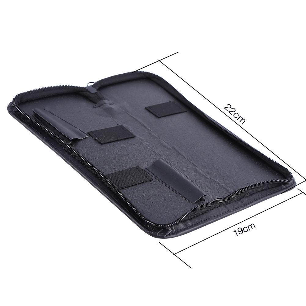 Professionelle PU-Leder Reißverschluss 2 Scheren Beutel Box Friseur Schere Werkzeugtasche