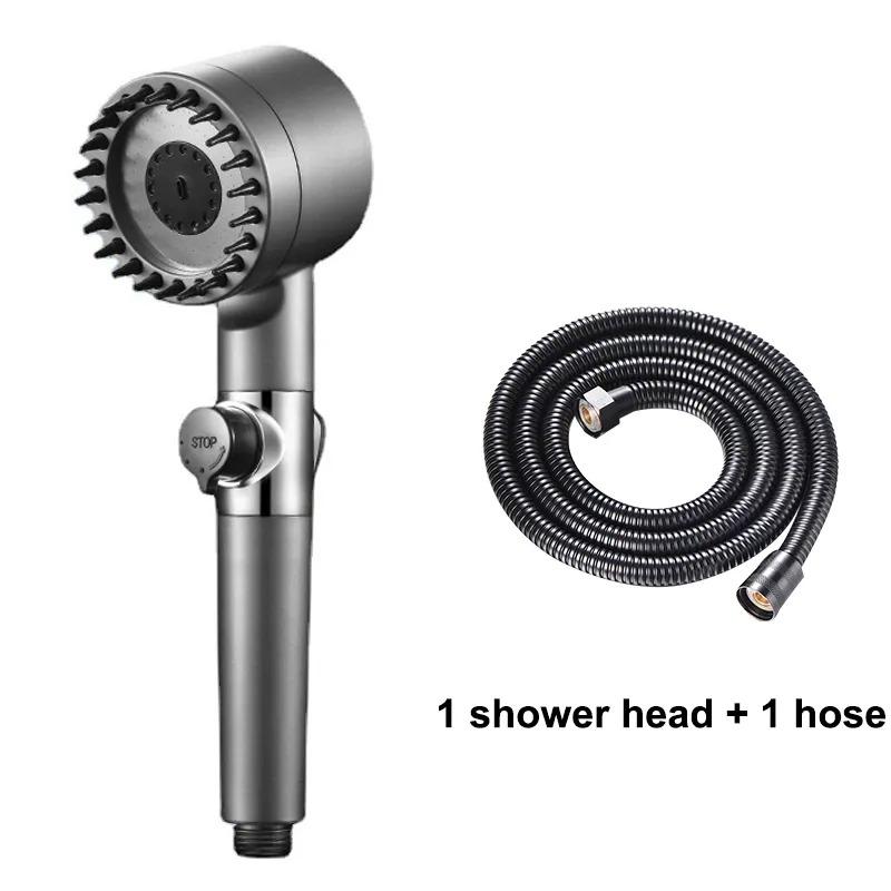 High Pressure 3 Modes Message Shower Head Rainfall Adjustable Modern Showerhead Boost Filter for Bathroom Accessories