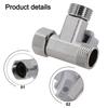 Superior Sealing Angle T Adapter Tee Stop Valve Zinc Alloy Valve Versatile Usage