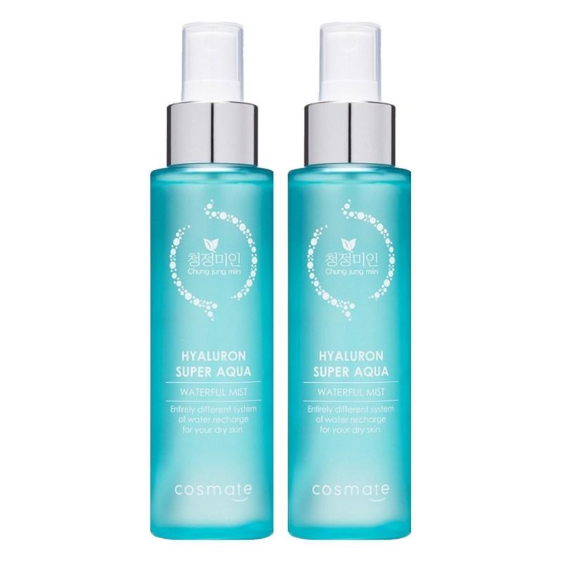 Cheongjeongmiin Hyaluronic Super Aqua Waterful Mist, 120ml, 2 pcs