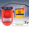 Multifunctional Solar Alarm Rechargeable Security Alarm Siren Solar Lamps  Field Security