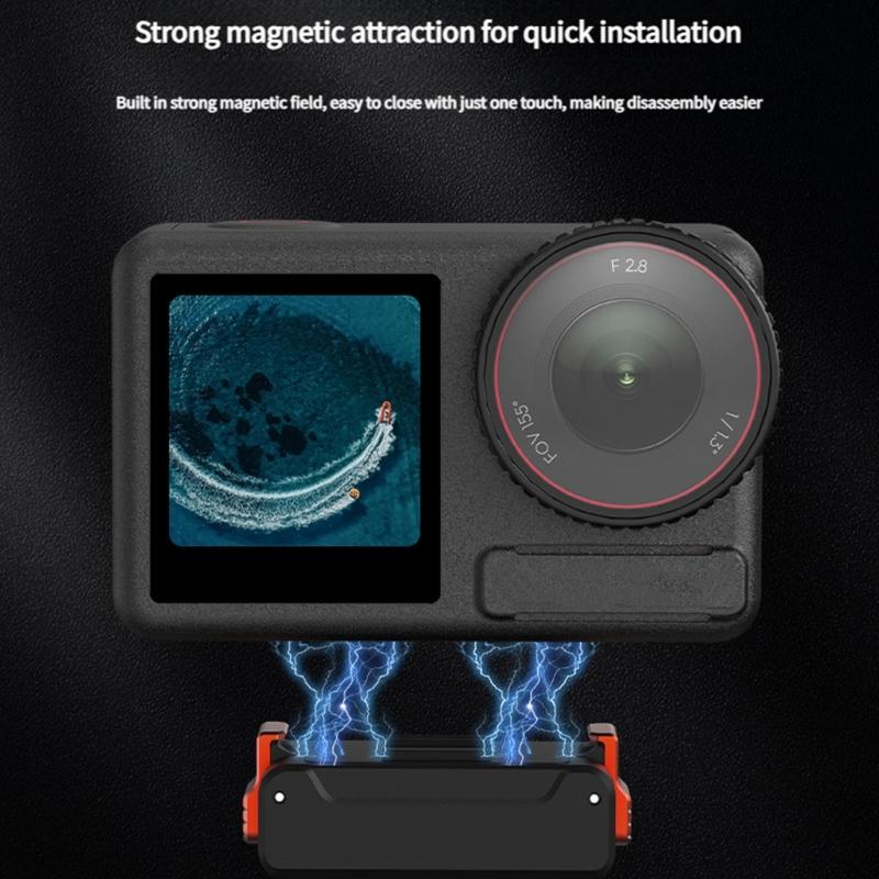 Universal Camera Mounting Bracket Base Shockproof Design Lightweight For Action 3/4/5P Cycling Adventure Photography