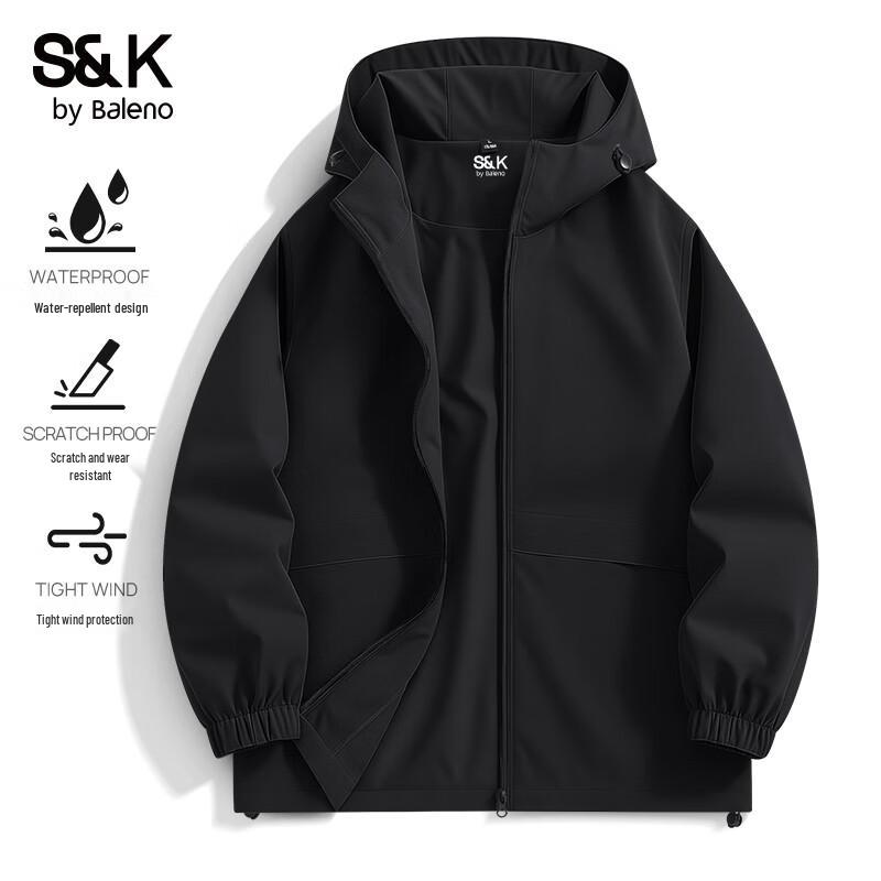 Baleno S&K Men s Hooded Outdoor Jacket L