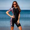 Women's Conservative Belly Covering Swimsuit, Minimalist Belly Covering Surfing Suit, Snorkeling One Piece Swimsuit Color: 1