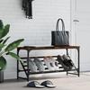 VidaXL Shoe Rack Smoked Oak 90x30x45 Cm Engineered Wood 833420