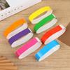 100Pcs Party Paper Bracelet Synthetic Paper Plastic Wristbands Sticky Wristband Painting Pattern Logo Paper Party Wristbands