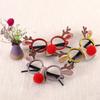 Plastic Christmas Colorful Eyeglasses For Kids With Playful Reindeer And Snowman Design