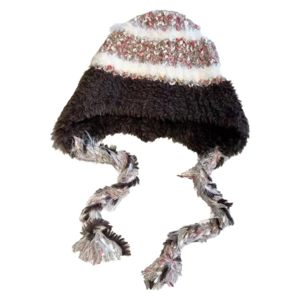 Warm Winter Hat Ear Protection Beanie Hats Cute Knitted Cap  Outdoor