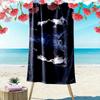 Supernatural Print Beach Towel, Large Soft Quick Dry Towel for Beach Camping Swimming