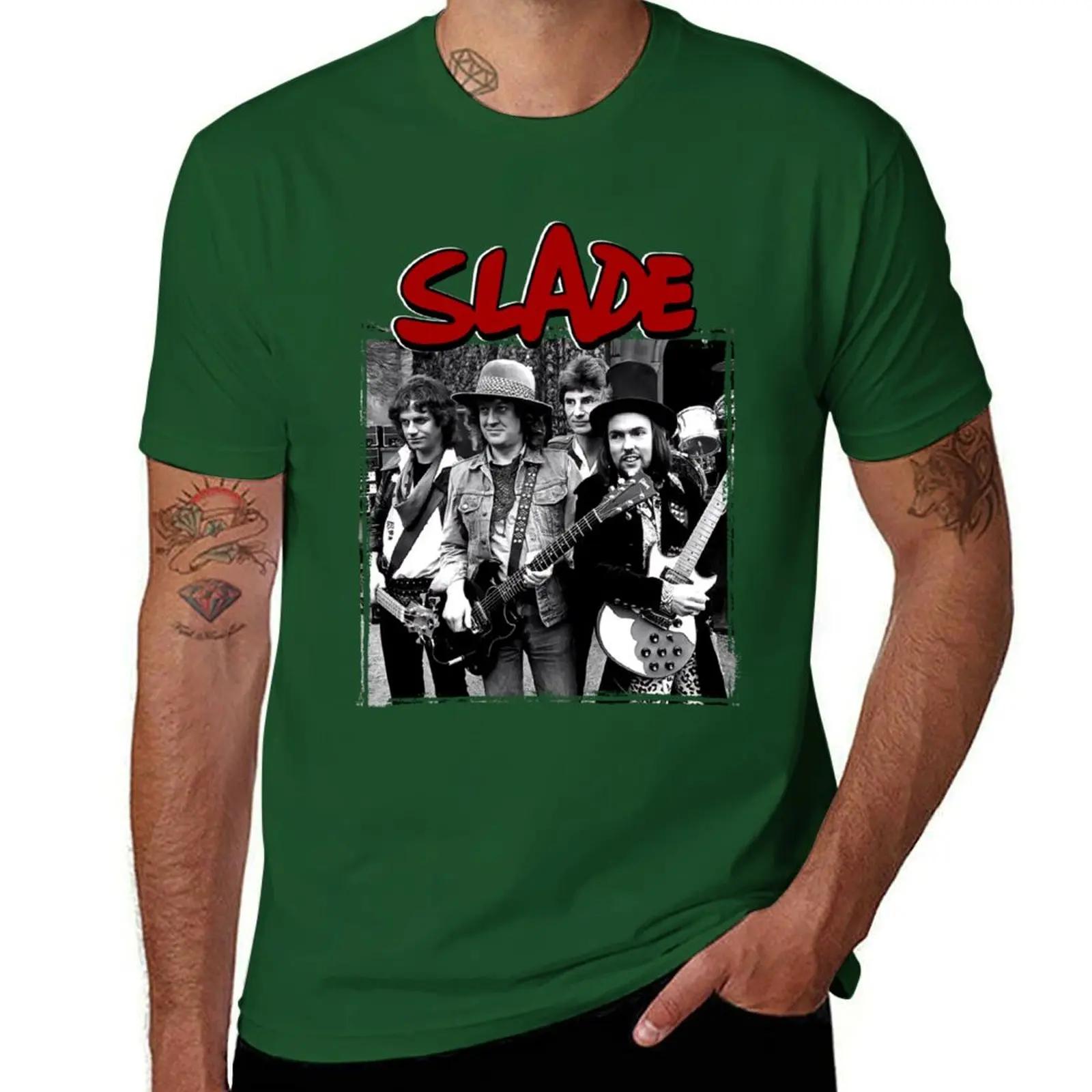 

Slade Band Glam Rock TShirt hippie clothes customizeds summer top men clothings 2025 new model 4XL