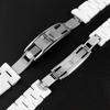 High-end Ceramic Watchbands Black White For J12 Bracelet 16mm 19mm Strap Stainless Steel Folding Buckle Watch Chain