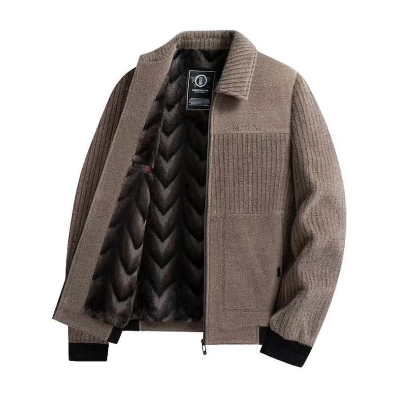 Pierre Cardin Men's Warm Chenille Cotton Jacket