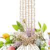 Easter Wreath with Colorful Eggs Easter Decor Artificial Garland Spring Hanging Ornament Spring Wreath Garland for Home Wall