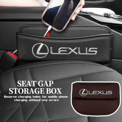 For Car Seat Organizer Leather Crevice Storage Box Auto Accessories RX350 IS250 IS200 GS300 LX570 RC350 UX250h ES350