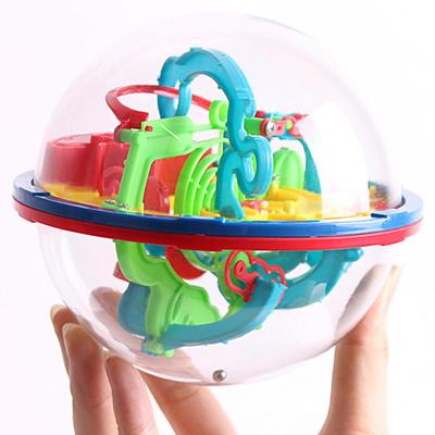 3D Maze Puzzle Labyrinth Magical Intellect Ball Kids Children Intelligence Toy