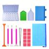Diamond Painting Tools Kit Storage Box Multi-Grids Beads Container Drill Pens Trays Tweezers Glue Clay DIY Diamond Art Embroidery Accessories Set