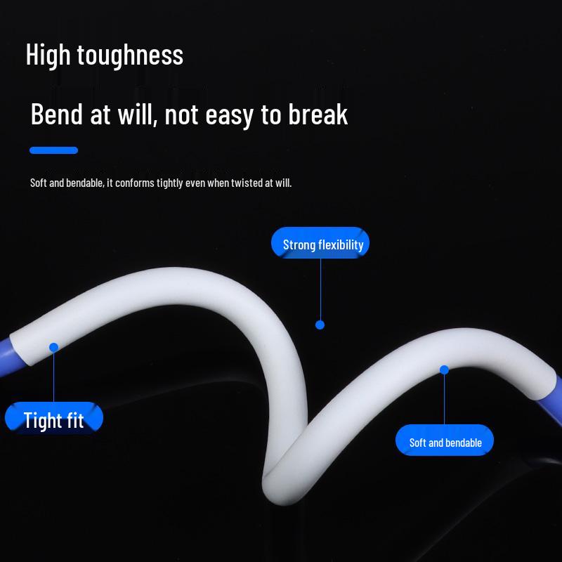 Weißer Schrumpfschlauch zur Isolierung und zum Schutz von Kopfhörer- und Ladekabeln