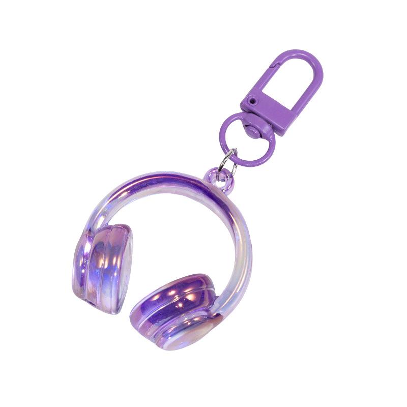 Niedlicher Kreativer 3D Kopfhörer Anhänger Schlüsselanhänger Handykette Kopfhörer Charm Rucksack Hängedekoration Zubehör Geschenk