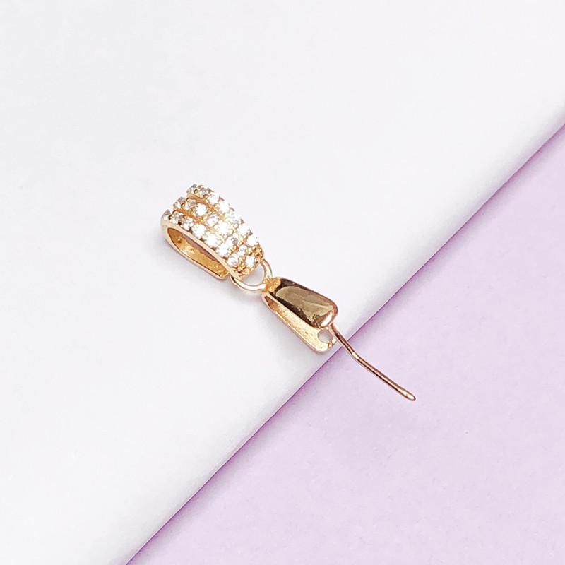 S925 Sterling Silver Medium Necklace Clasp Clip for Jade Pendant