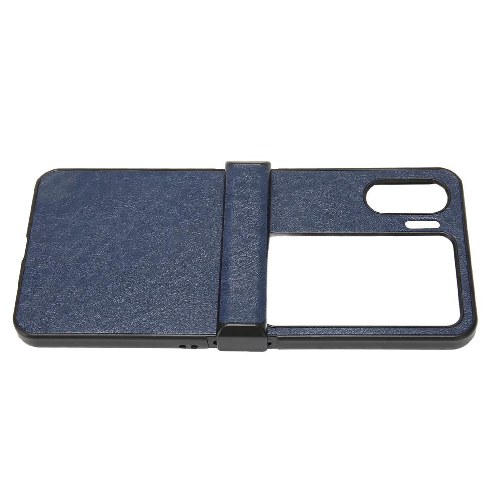 Flip Screen Phone Cover PU Crazy Horse Pattern Soft Fashion Phone Case for Oppo Find N2 Flip