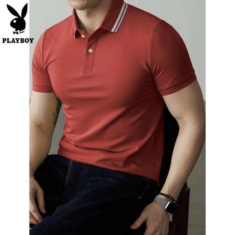Playboy Men's 2026 Summer Short Sleeve Polo Shirt