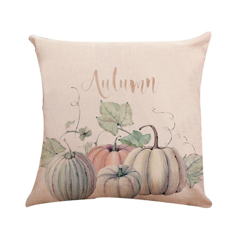 Halloween Pumpkin Series Throw Pillow Covers With Digital Printing Of Short Plush Fabric Car-Shaped Sofa Cushion Home Decor
