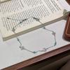 Fresh And Sweet Delicate Versatile Brushed Iris Chalcedony Bracelet Light Luxury High-End Jewelry Women