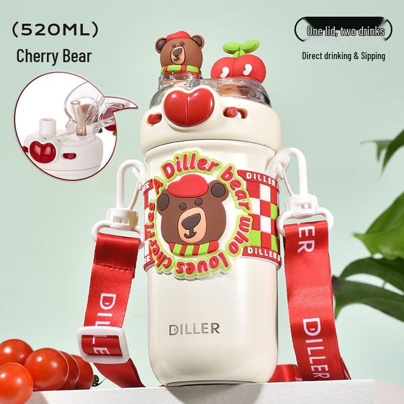 Diller Kids Insulated Crossbody Water Bottle