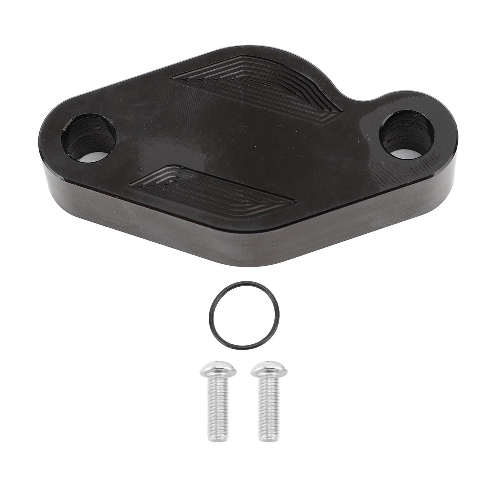 Parking Brake Block Off Plate CNC Aluminum Alloy Parking Brake Block Off Kit for 700R YFZ450R Black