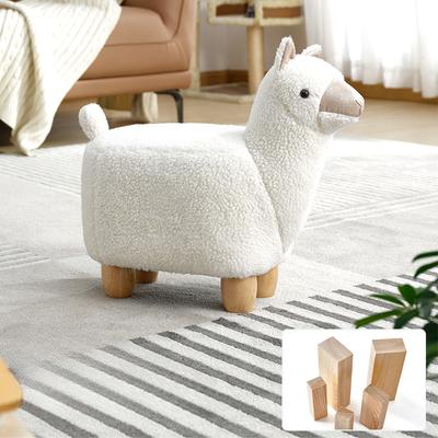 Minimalist Creative Animal Wooden Stool Portable Small Chair Modern Casual Cartoon Furniture for Household