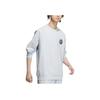 adidas Bluza dresowa Verbiage z podwójnej dzianiny z nadrukiem liter i kołnierzem w blokach kolorystycznych Męska bluza dresowa Jasnoniebieska JI6459