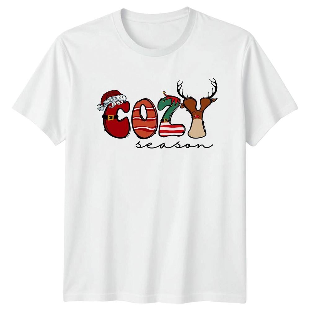 Cozy Season Christmas Holiday Unisexs TShirt Unisexs Tee Graphic Unisex Top S