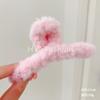 Plush Hair Clip, Furry Hair Clip, Large Hair Clip,  Back Head Hair Clip