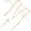 1PC New Flower Pearl Tassel Necklace Women's Niche Premium Sense Sweet Personality Delicate Necklace