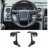 For Ford F-150 2009-14 Steering Wheel Moulding Cover Trim Kit Frame Carbon Fiber