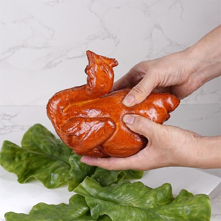 Realistic Roast Duck Model Artificial Roasted Chicken Realistic Sliced Boiled Chicken For Restaurant Display Photography