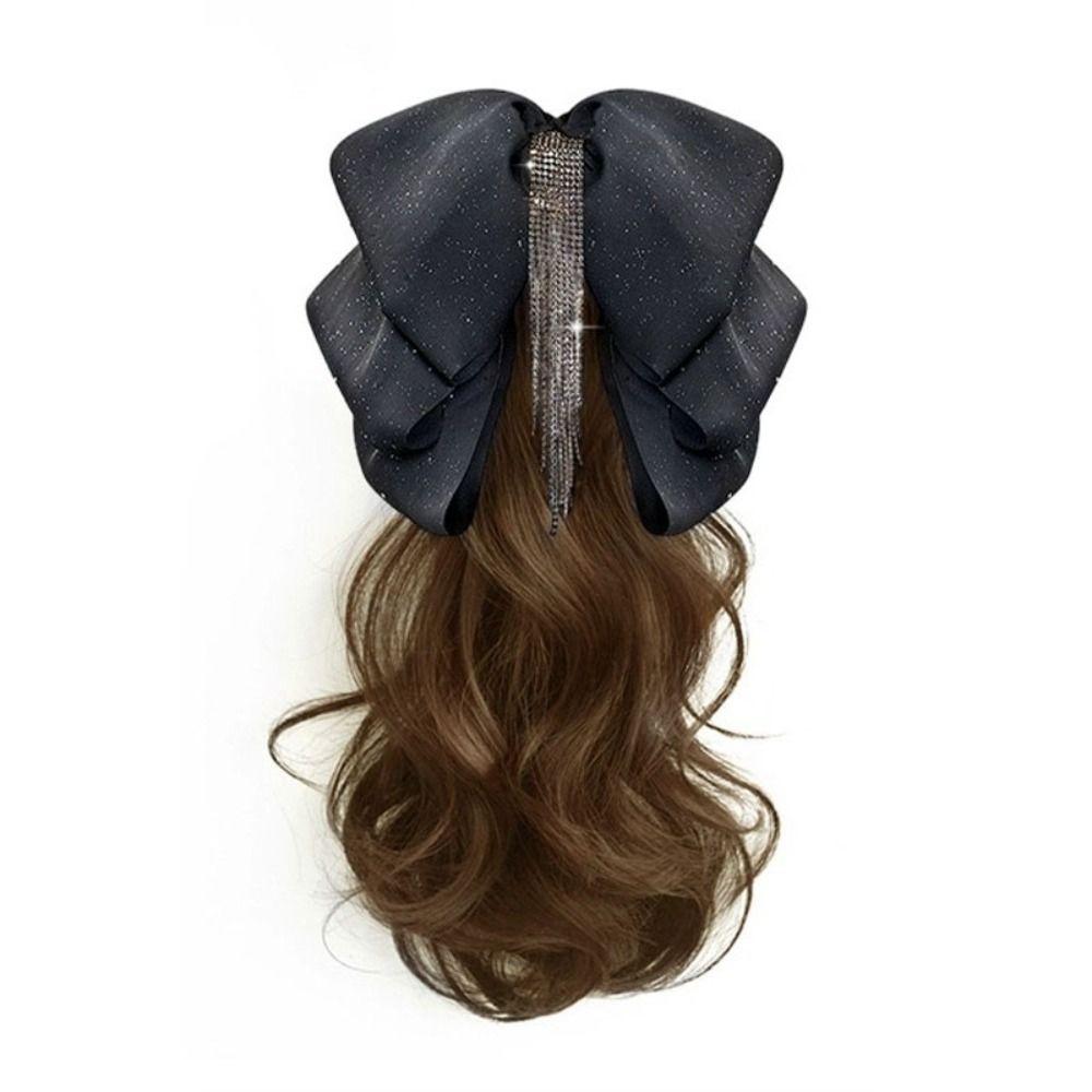 

Кисточка Хвост Парик Клип Натуральный Пушистый Бант Парик Клип Милый Бант Зажим-краб Девушка светло-коричневого