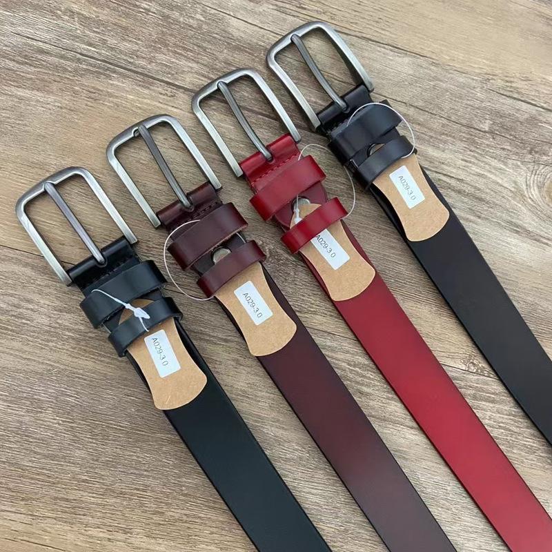 Belt Women'S Retro Niche Cowhide Leather Belt With Jeans Belt