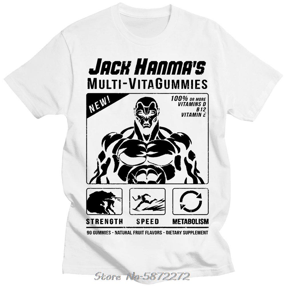 Baki The Grappler Anime Unisex T-Shirt Yujiro Hanma Lässiges Unisex Baumwoll-T-Shirt Kleidung Für Teenager Klassisches Punk-T-Shirt T-Shirt Kleidung