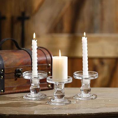Nordic Retro Glass Candlestick - Romantic Candlelight for Weddings, Restaurants, and Parties
