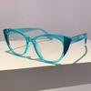 Oversized Cat Eye Glasses  New in Stylish Blue Light Blocking Eyewear Trendy Brand Designer Multicolor Rim Eyeglasses