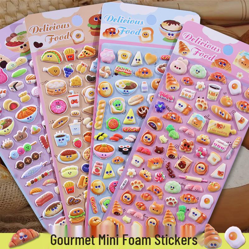 Mini Cartoon Foam Stickers: Cute Decorations and Rewards for Kids