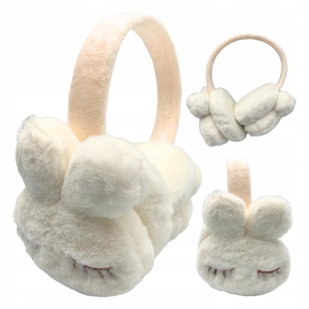 Winter Women's Children's Rabbit Fur Warm Plush Earmuffs