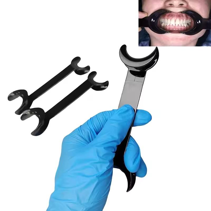 1 Pc Colored Dental T-Shaped Intraoral Buccal Labial Retractors Double-Headed Mouth Opener Reusable Clinic Supplies