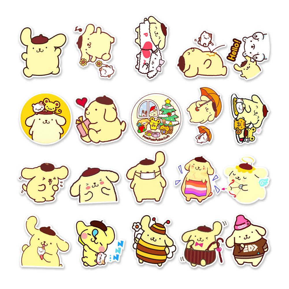 50 Pudding Dog Graffiti Stickers Suitcase Mobile Phone Water Cup Decorative Stickers Waterproof