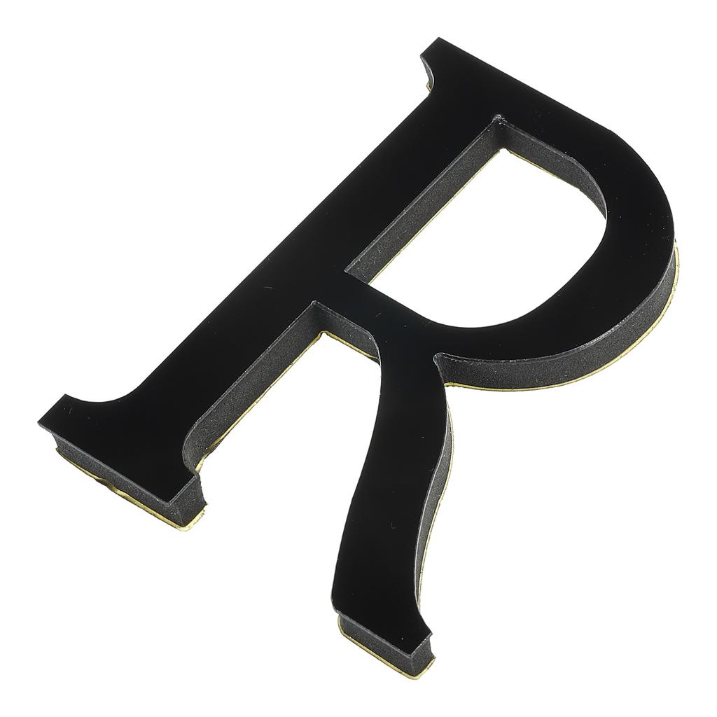 10cm Black 26 English Letters Wall Sticker 3D Mirror Acrylic Wall Sticker Decals Self-Adhesive Decor Wall Art Mural Home Party