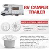 Cable Hatches Round Designs Cable Hatches with Lid Easy Installation Electric Cord Cover for Boat Trailer Campers Truck